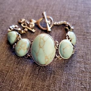Fossil turquoise bracelet
